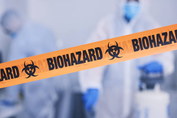 Professional Blood Cleanup technician working in Fairfield, NC